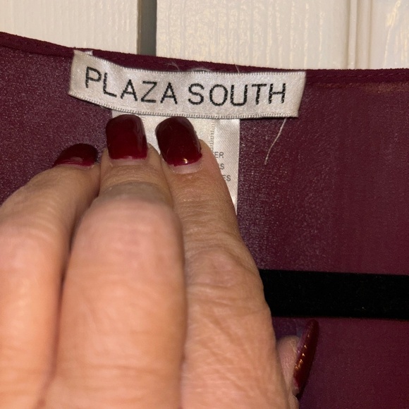 Plaza South size 8 mother of the bride burgundy dress set - Picture 13 of 15